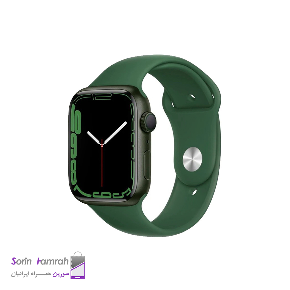 اپل واچ سری 7 مدل 41mm بدنه آلومینیوم با بند سیلیکونی